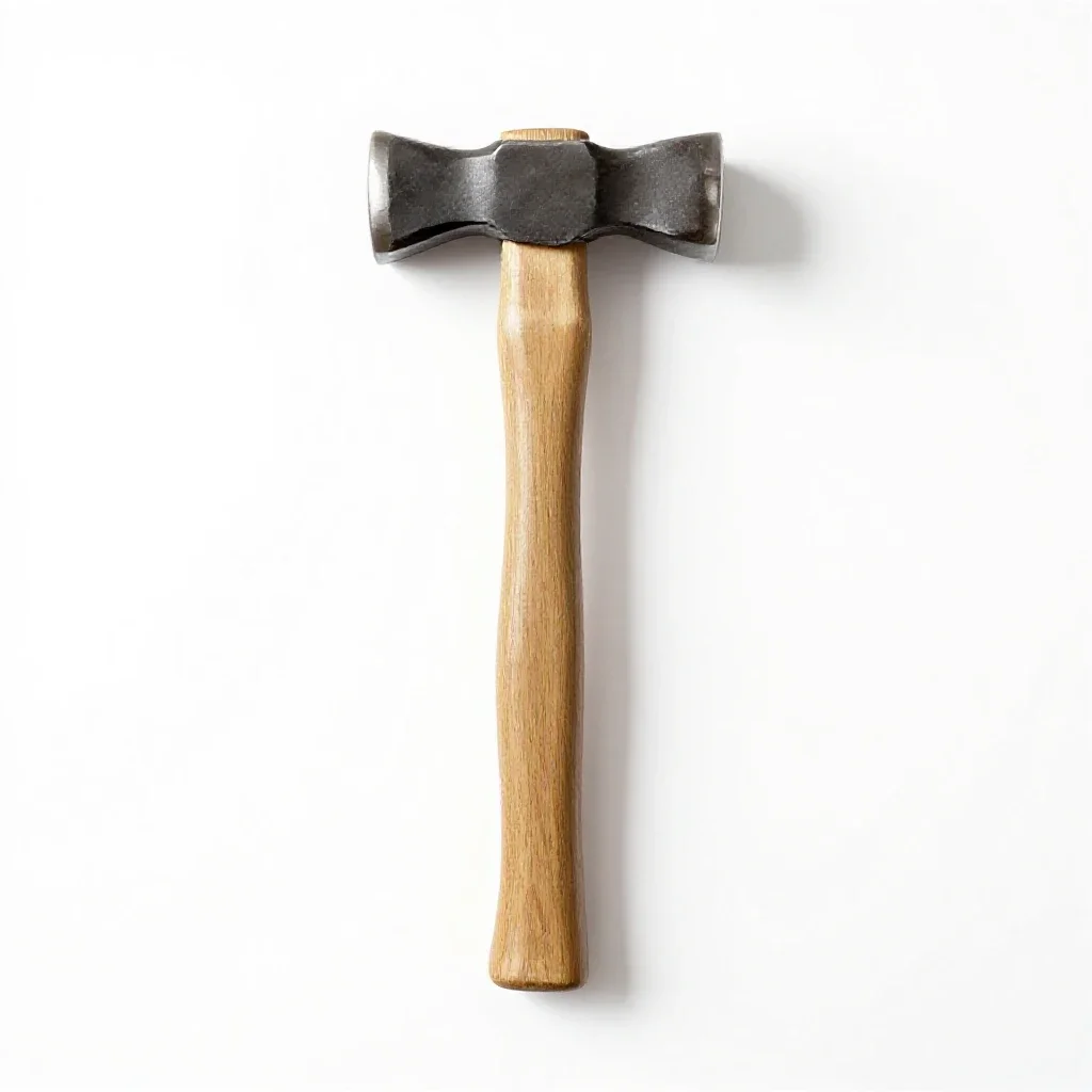 Half hatchet isolated on a white background