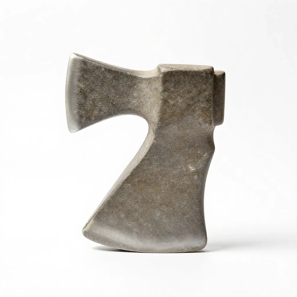 Hand ax isolated on a white background
