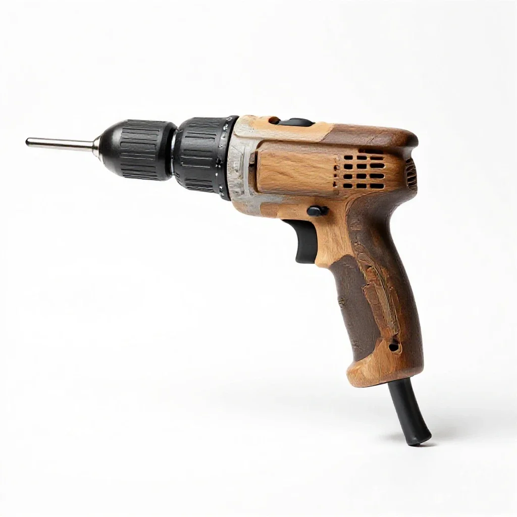 Hand drill isolated on a white background
