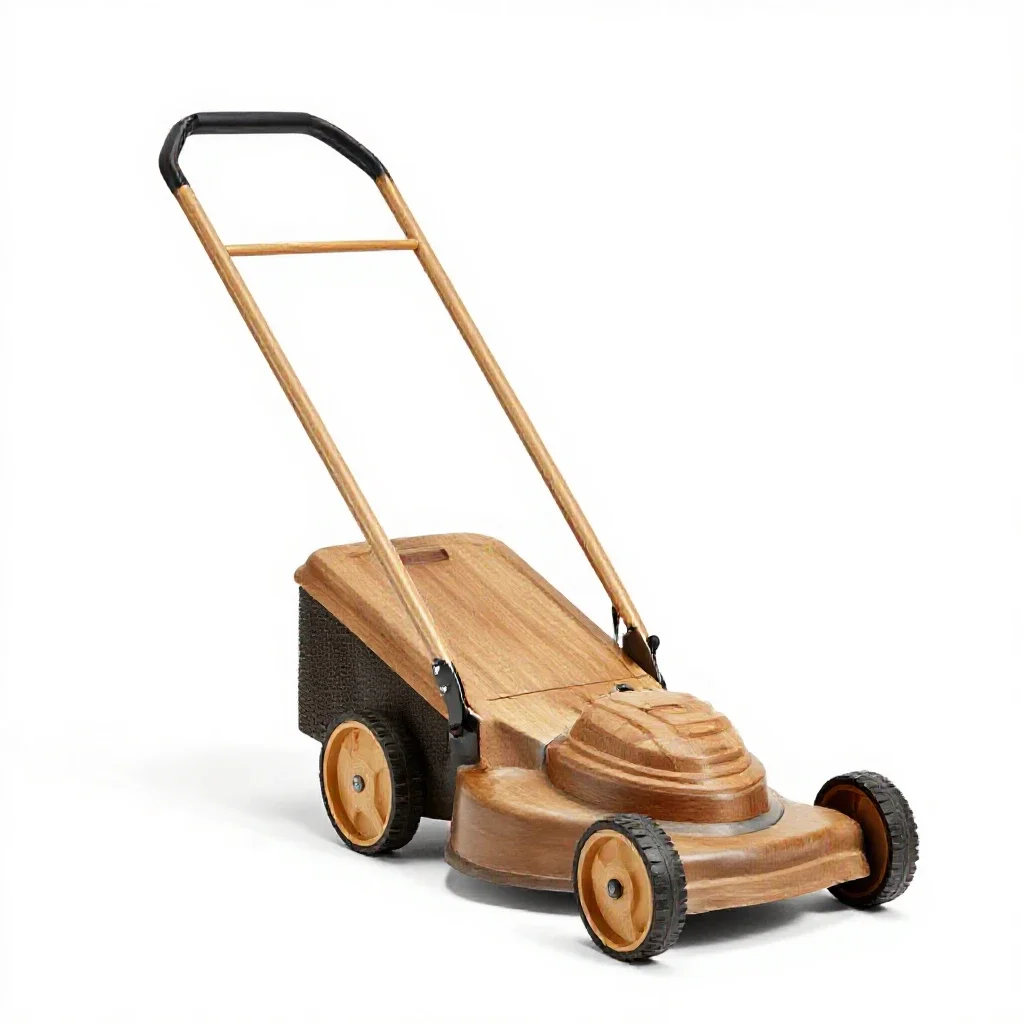 Hand mower isolated on a white background