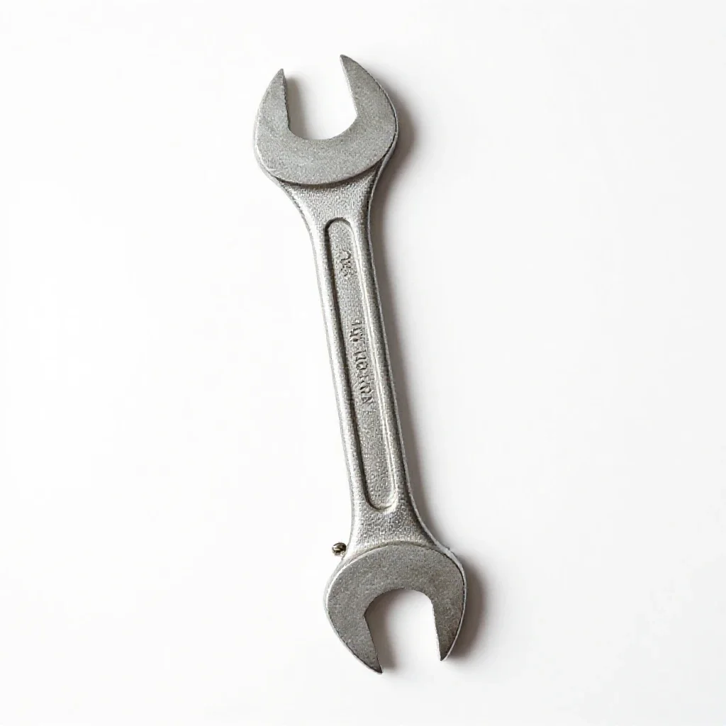 Hook wrench isolated on a white background