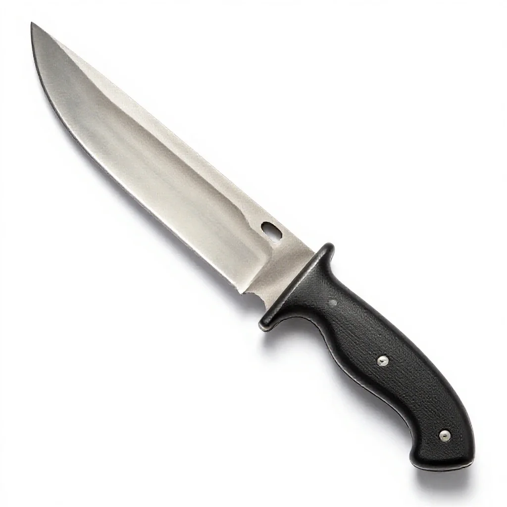 Hunting knife isolated on a white background