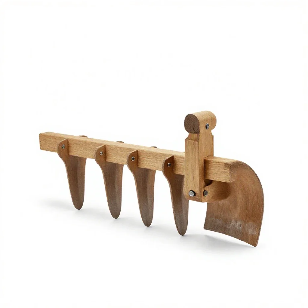 Moldboard plow isolated on a white background