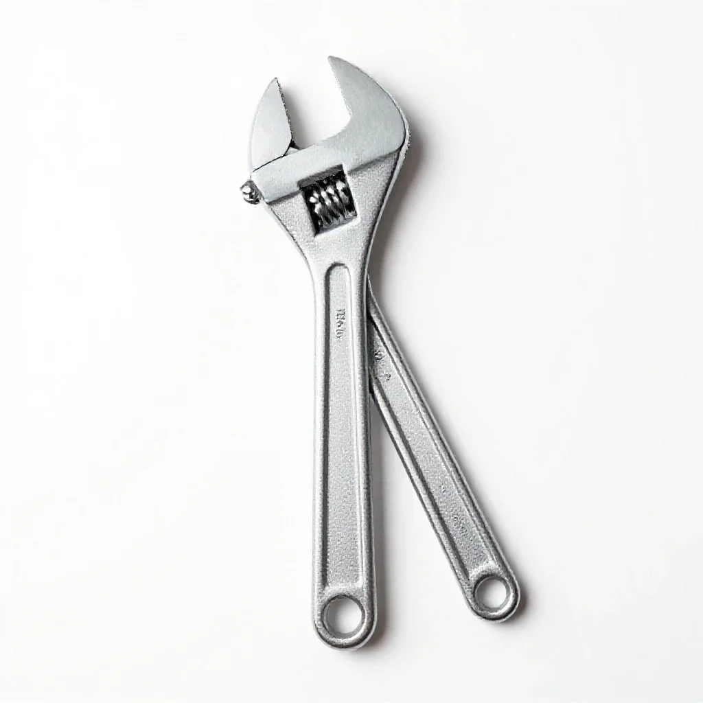 Pipe wrench isolated on a white background
