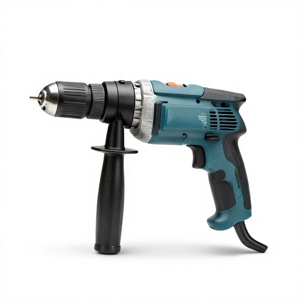 Pneumatic drill isolated on a white background