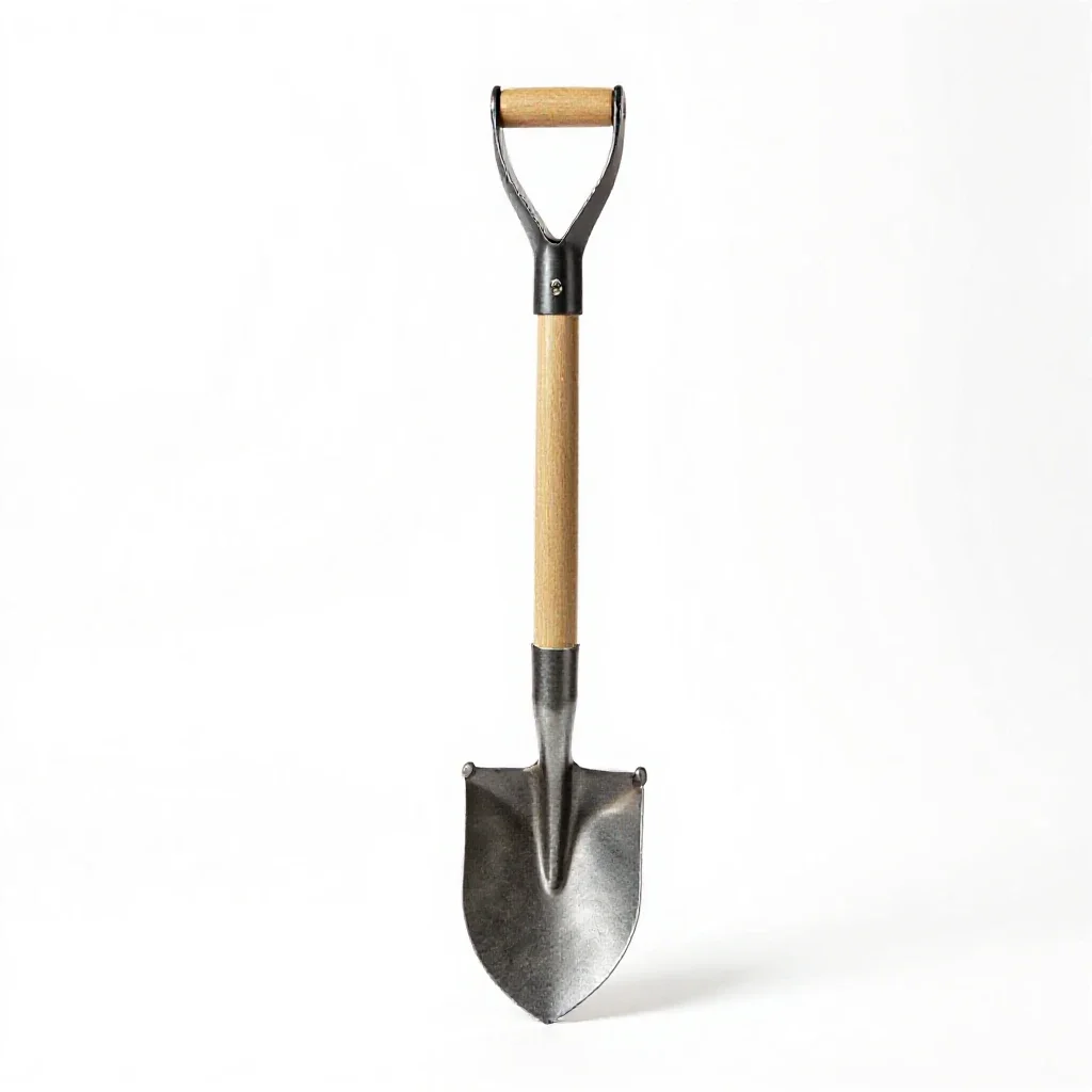 Posthole digger isolated on a white background