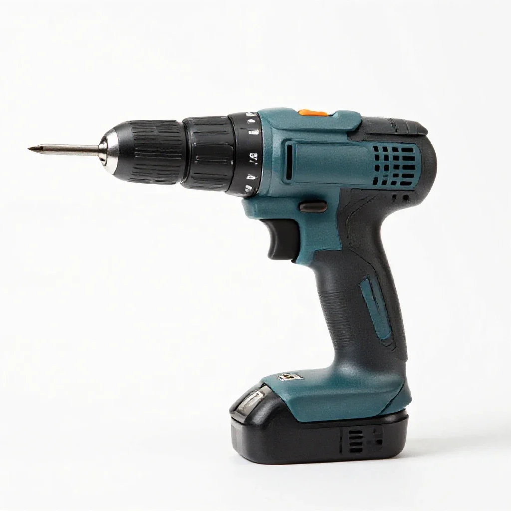 Power drill isolated on a white background