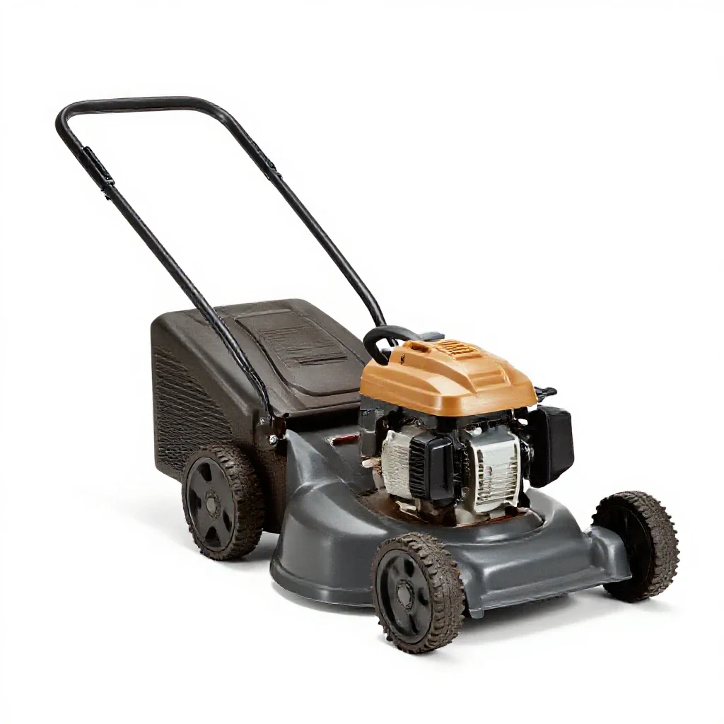 Power mower isolated on a white background
