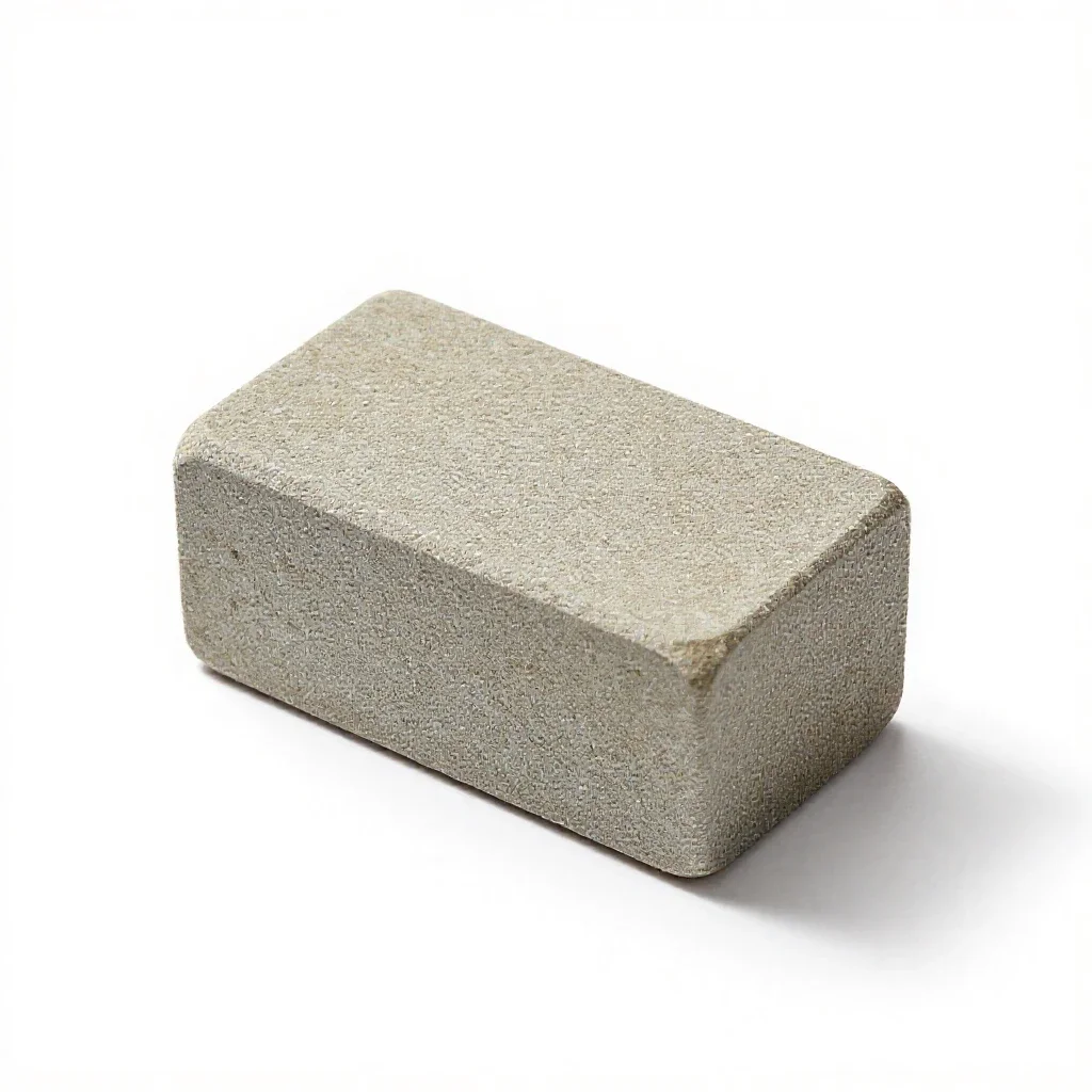 Abrading stone isolated on a white background