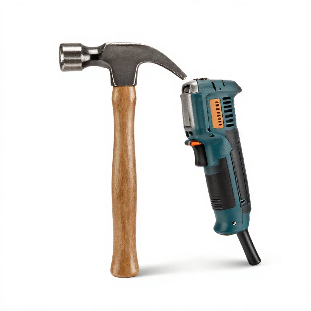 Electric hammer isolated on a white background