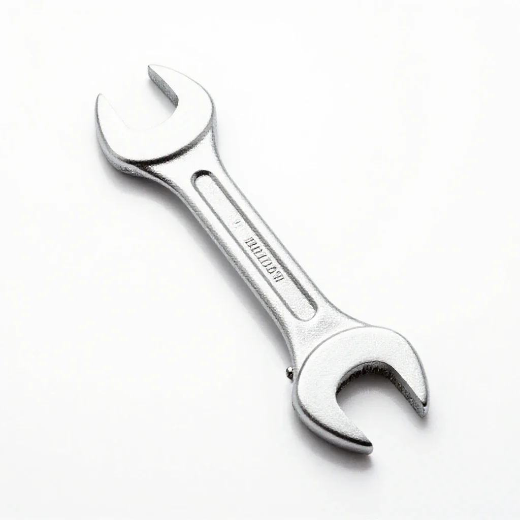 Open-end wrench isolated on a white background