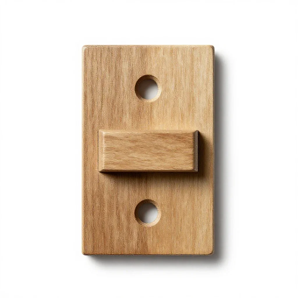 Mortise lock plate isolated on a white background
