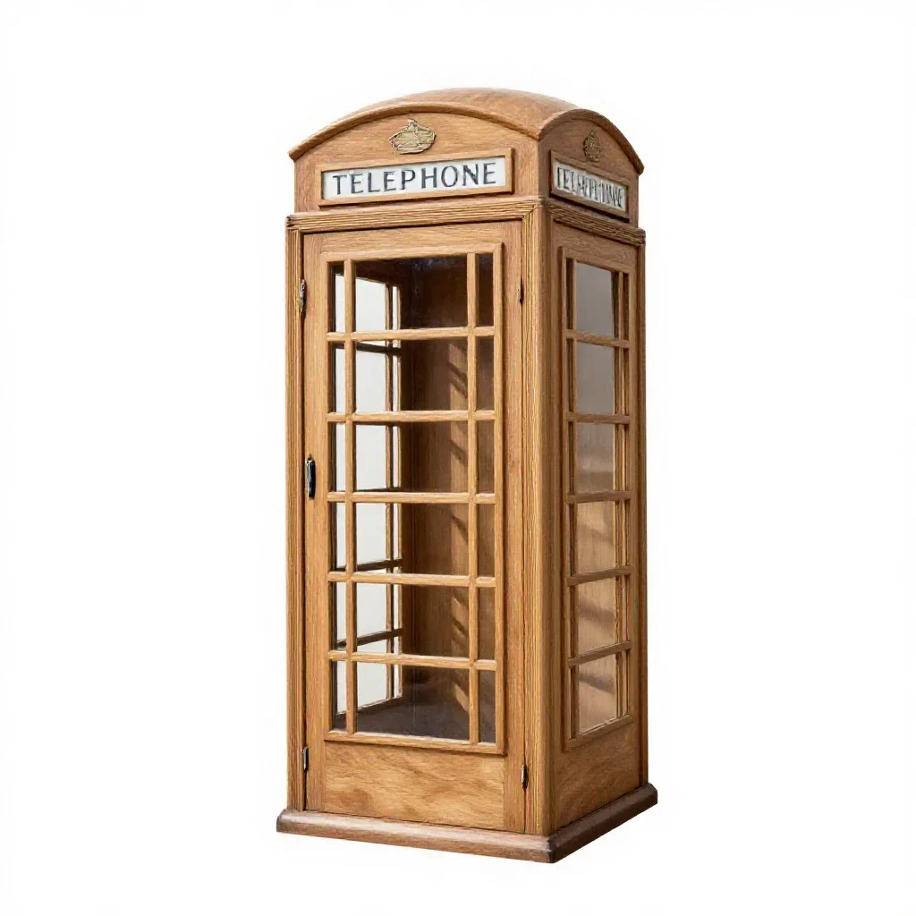 Phone box isolated on a white background