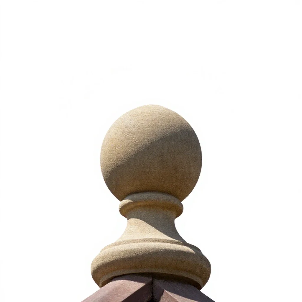 Roof finial isolated on a white background