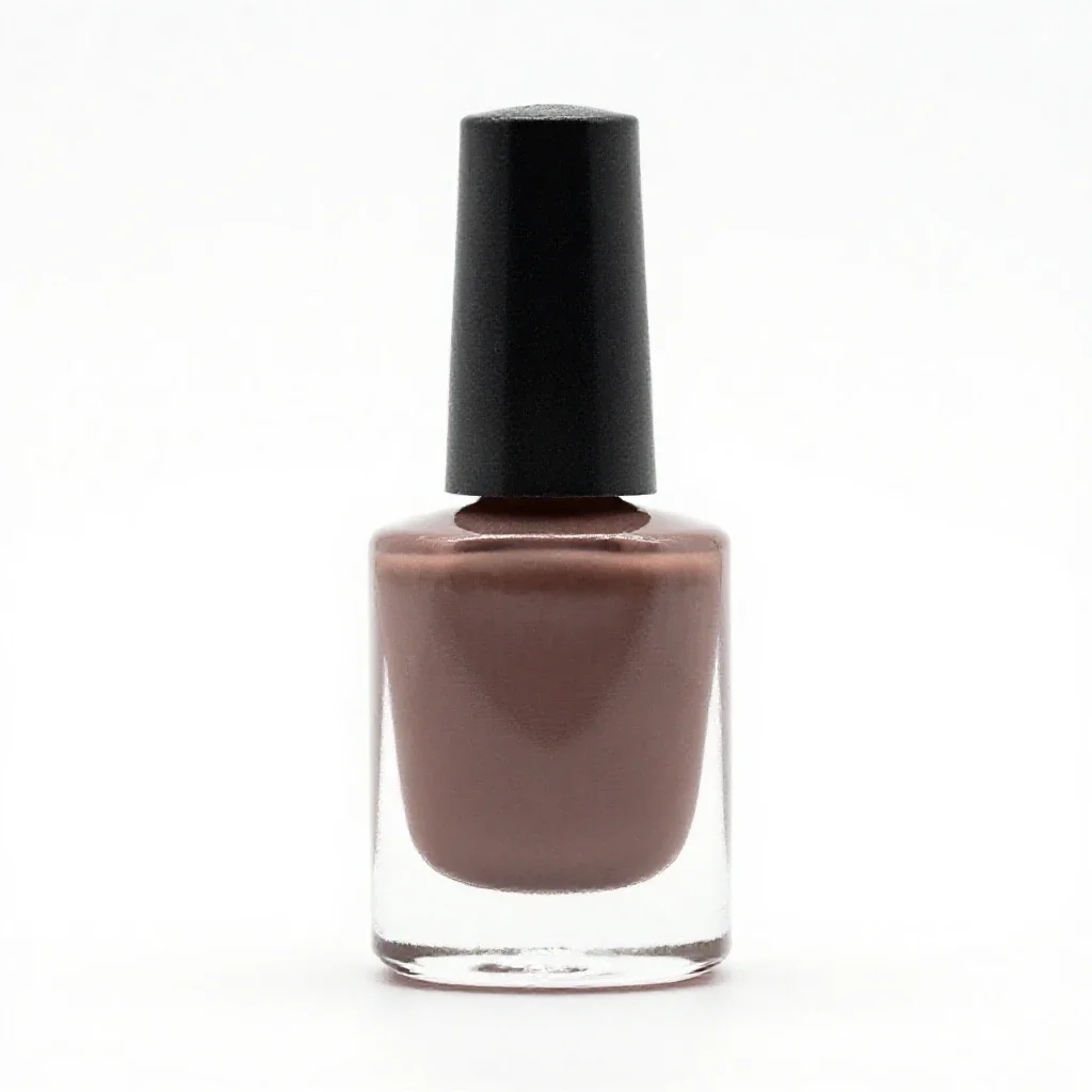 Bottle of nail polish isolated on a white background