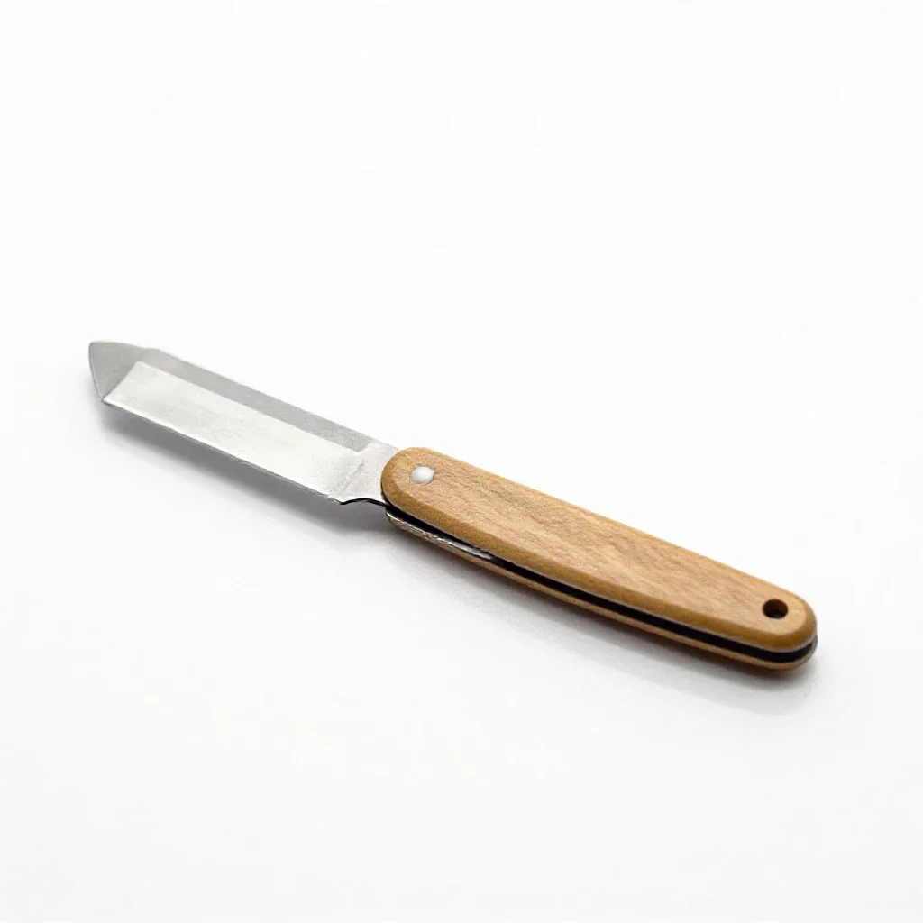 Straight razor open isolated on a white background