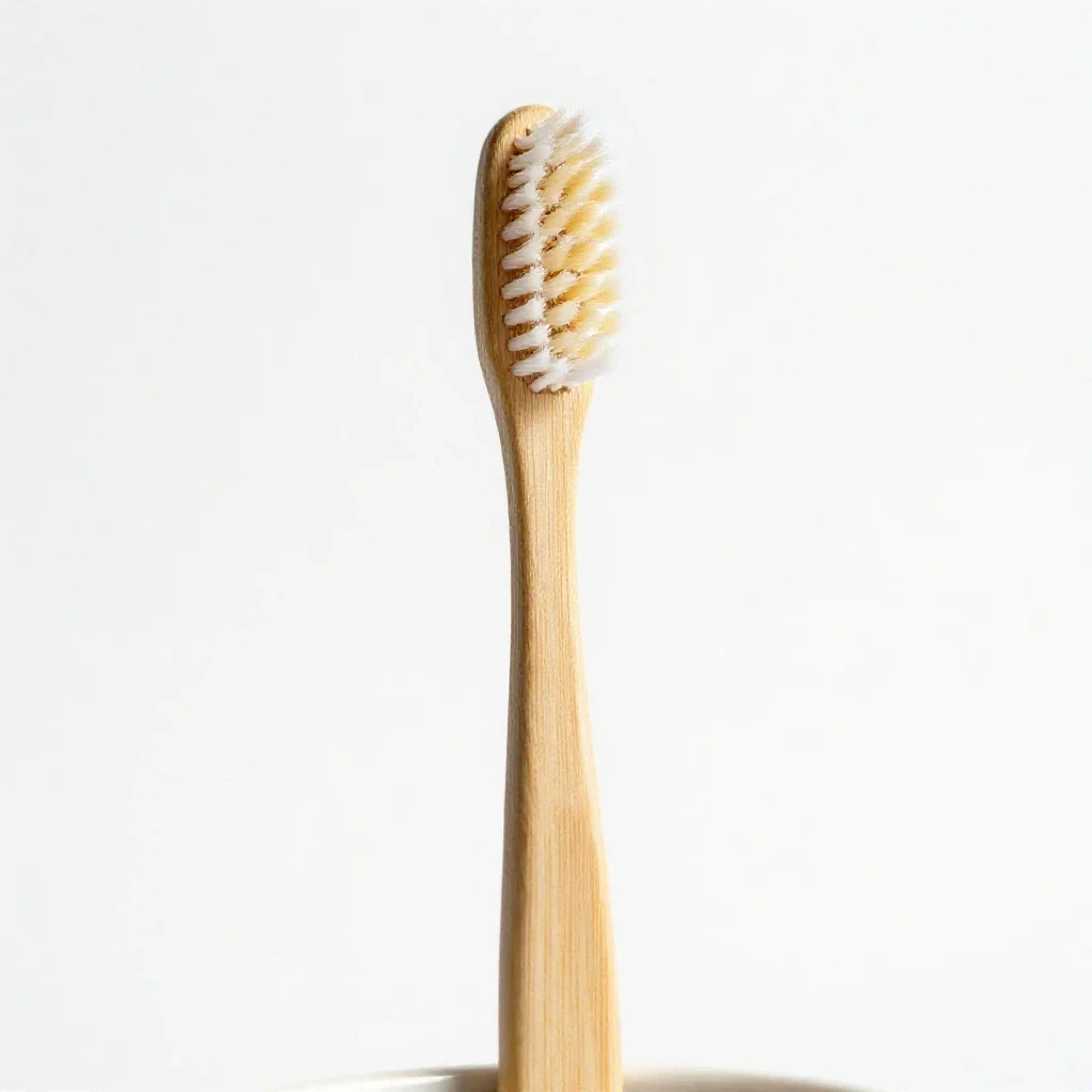 Toothbrush in a holder isolated on a white background