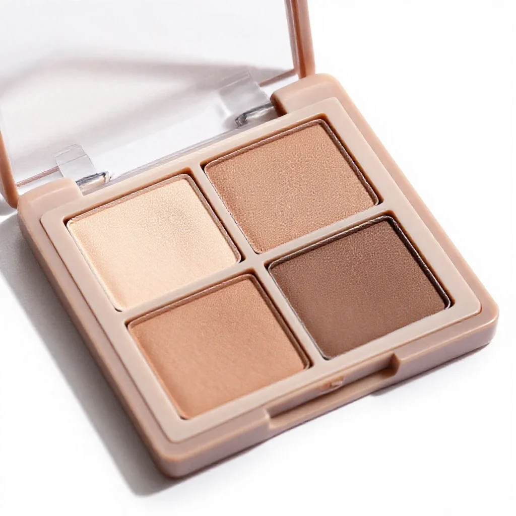 Eyeshadow palette isolated on a white background