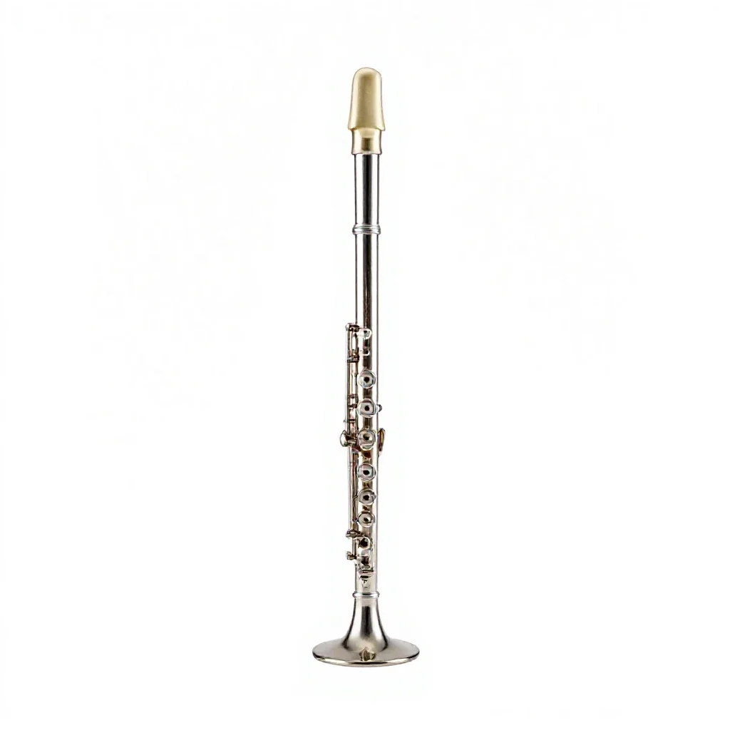 Flute of sparkling wine isolated on a white background