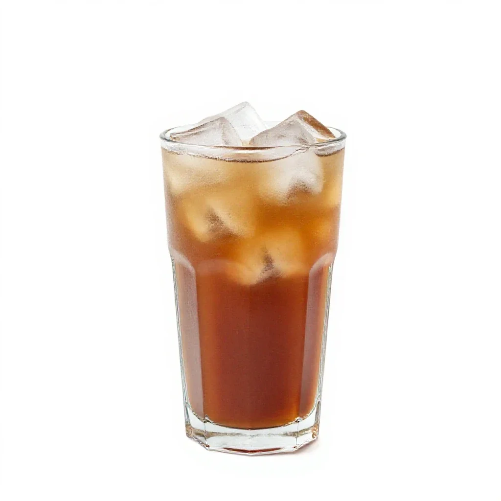 Horchata over ice isolated on a white background