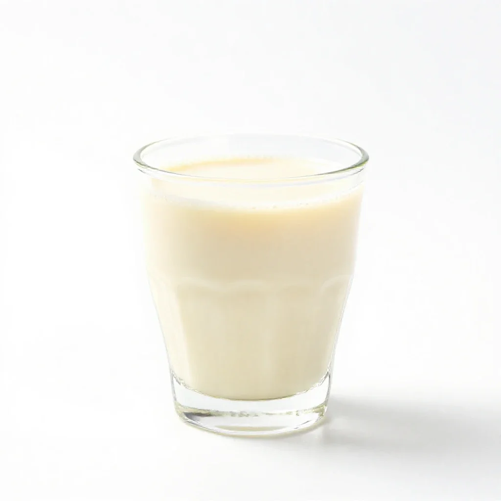 Lassi with cardamom isolated on a white background