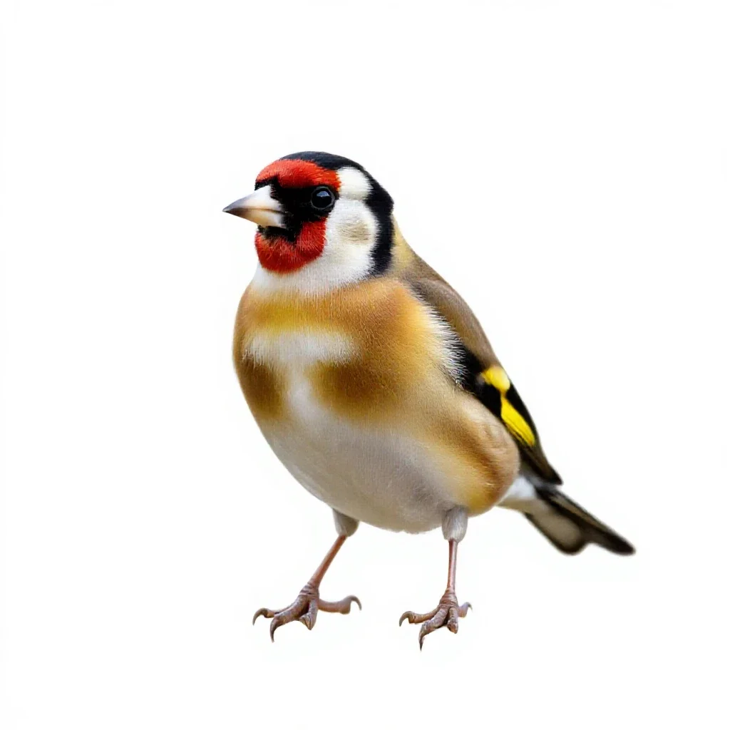 Goldfinch isolated on a white background