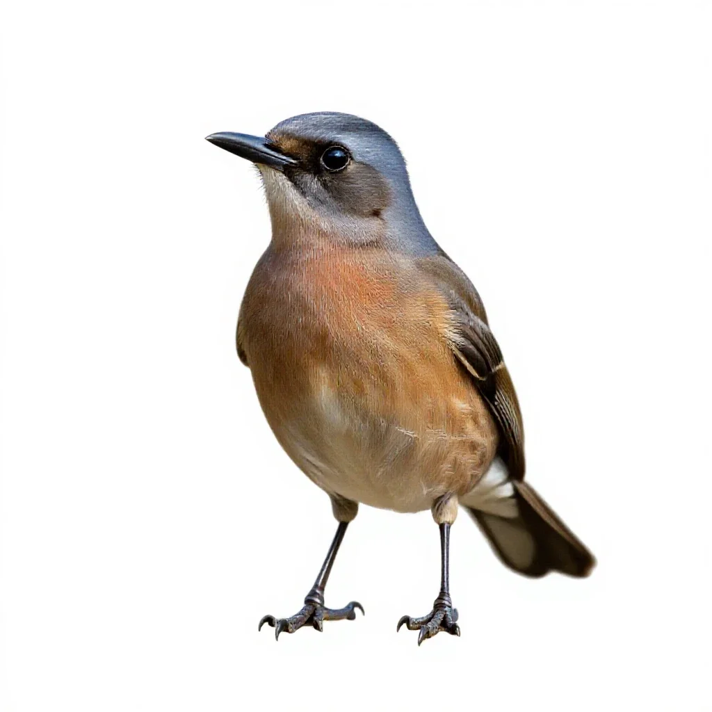 Kingbird isolated on a white background