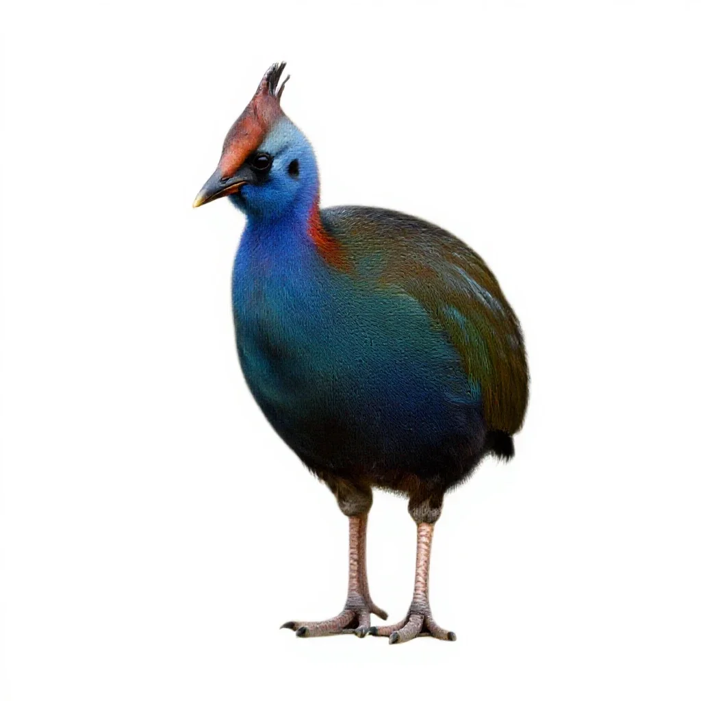 Takahe isolated on a white background