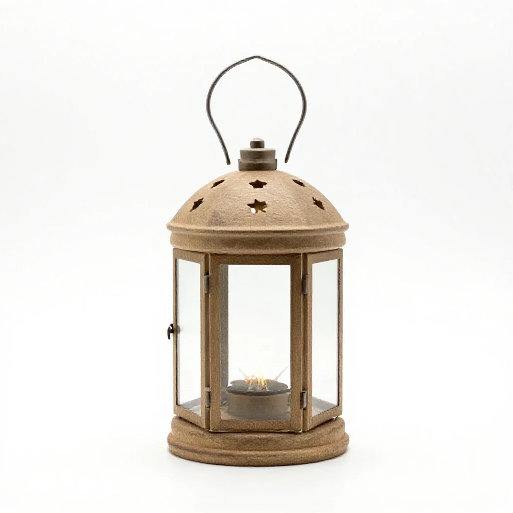 Matariki star lantern isolated on a white background