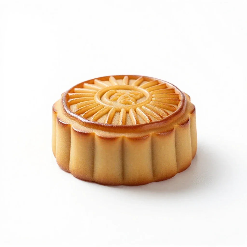 Mooncake mould isolated on a white background