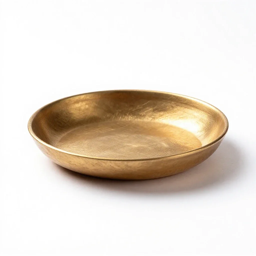 Puja thali isolated on a white background