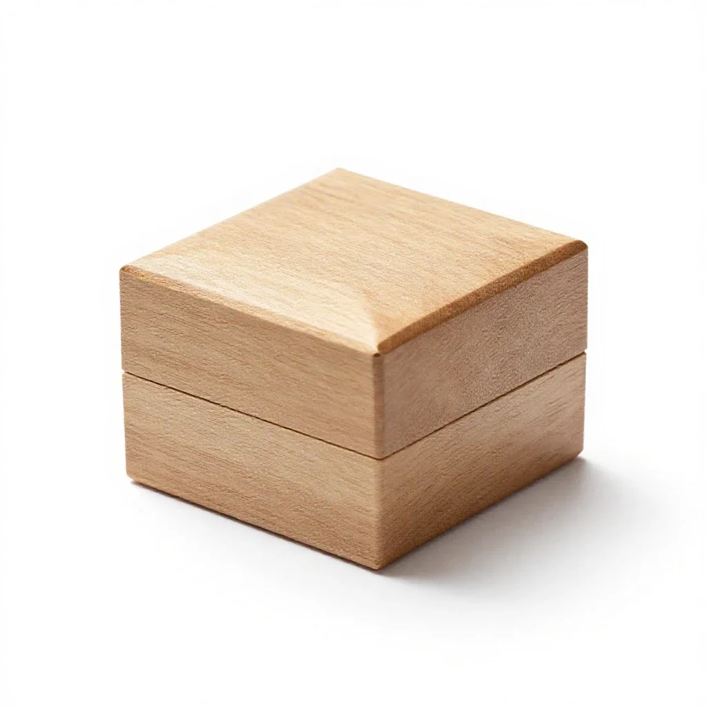 Wedding ring box isolated on a white background