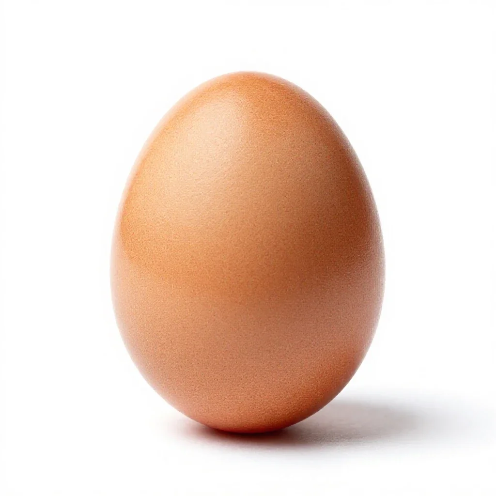 Easter egg painted isolated on a white background