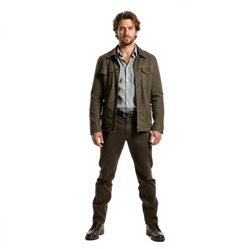 Swashbuckling duellist isolated on a white background