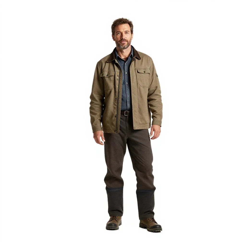 Frontier prospector panning isolated on a white background