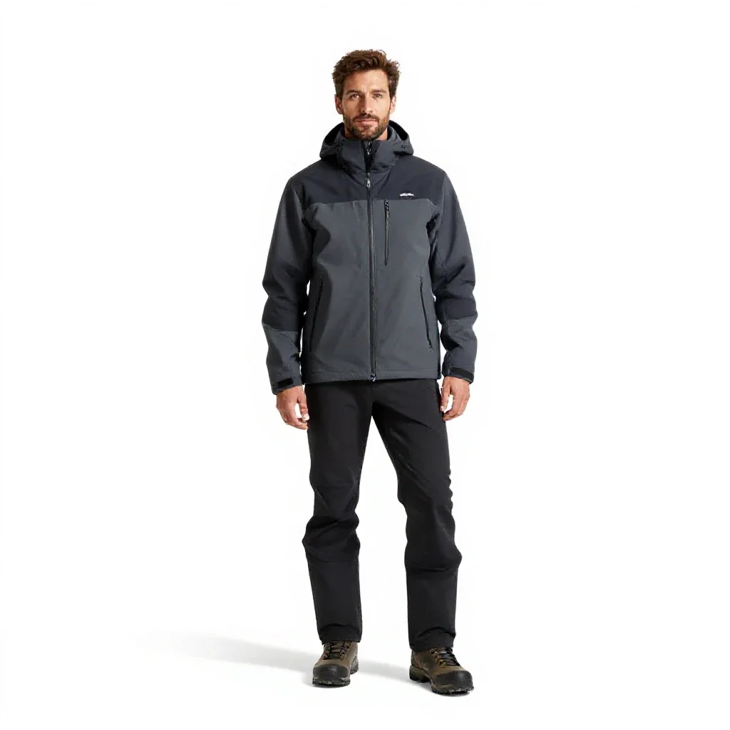 Alpine mountain guide isolated on a white background