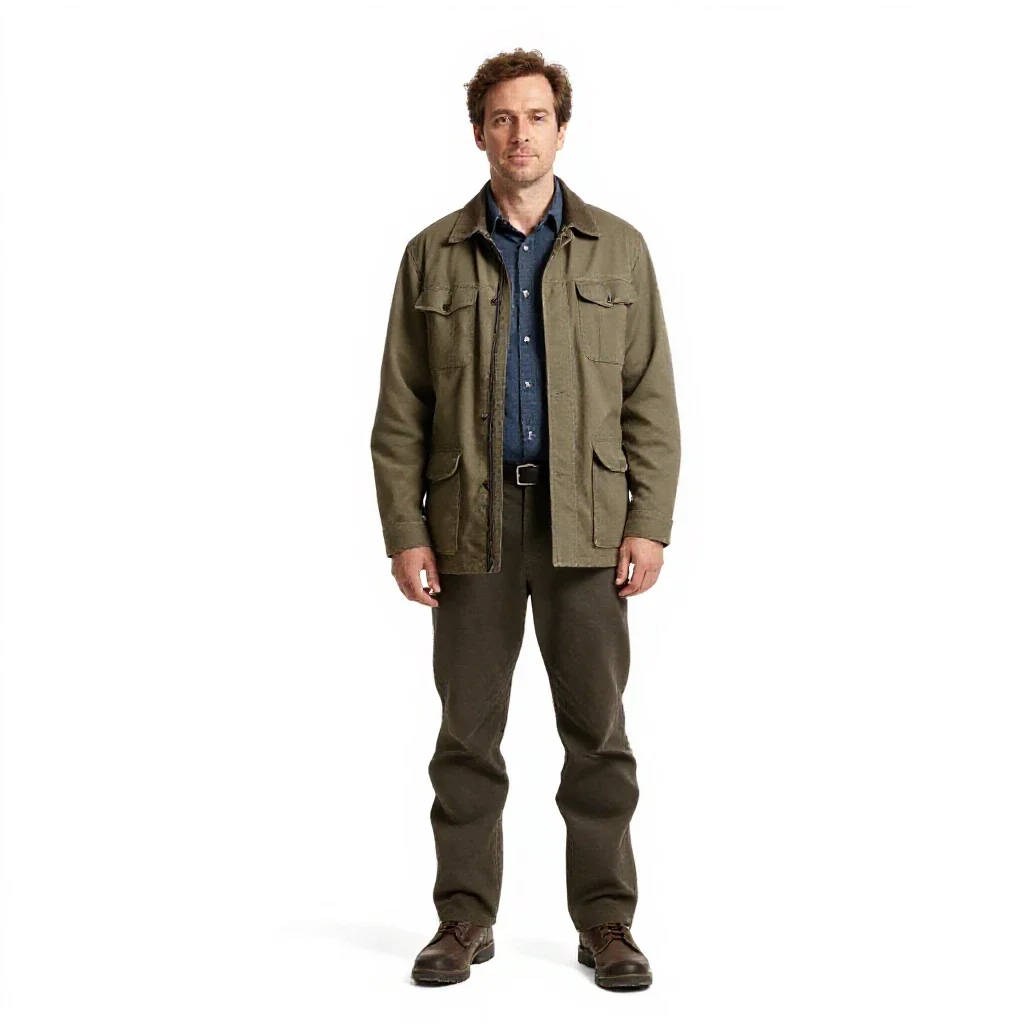 Xenoarchaeologist with a sample case isolated on a white background