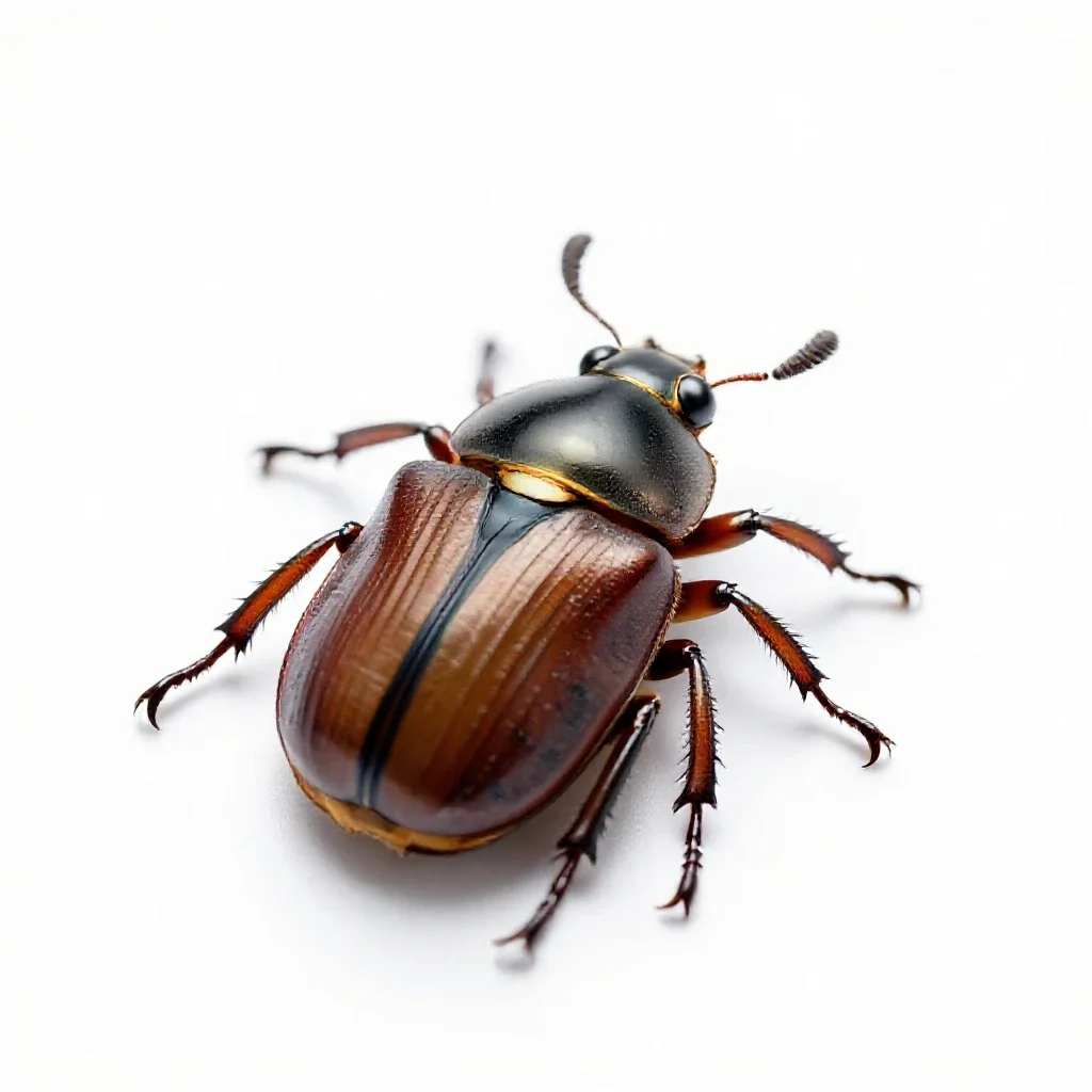 Clockwork beetle isolated on a white background