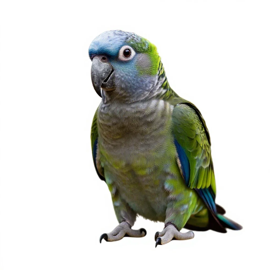 Kea parrot isolated on a white background