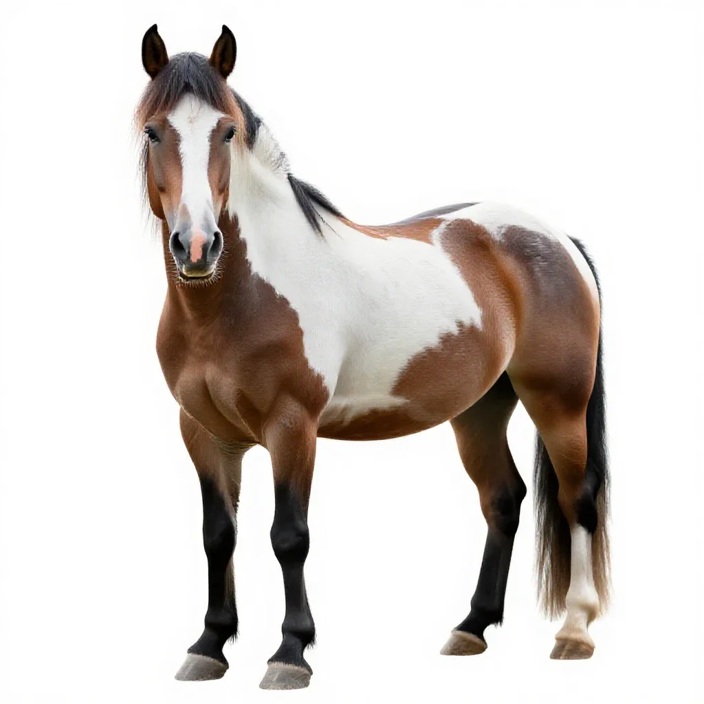 Shire horse isolated on a white background
