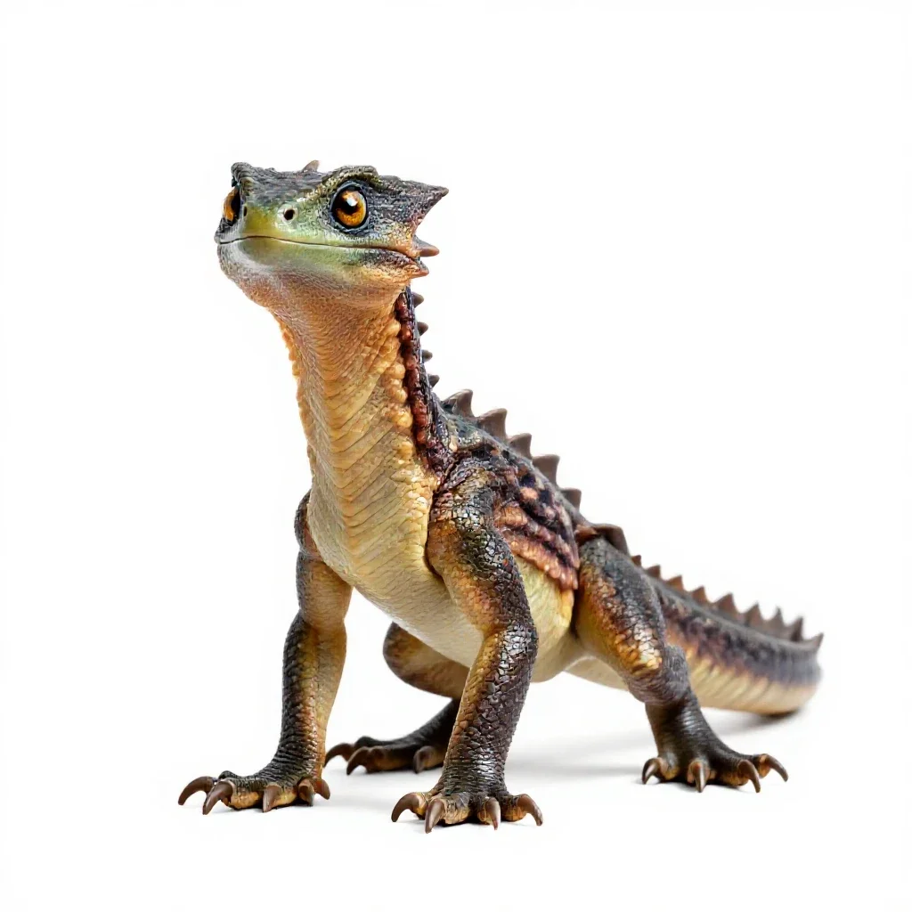 Young wyvern isolated on a white background