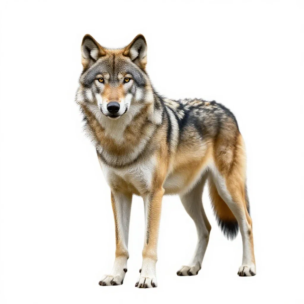 Dire wolf isolated on a white background