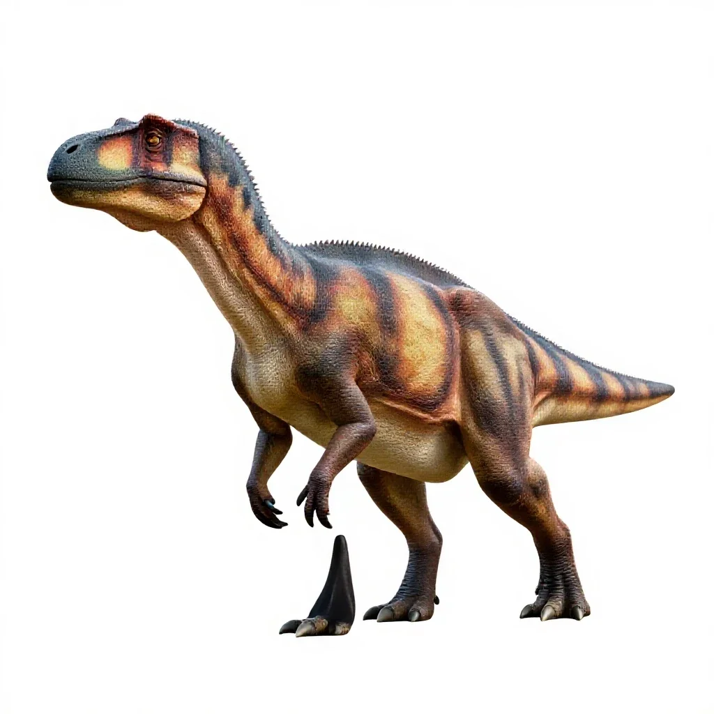 Pachycephalosaurus isolated on a white background