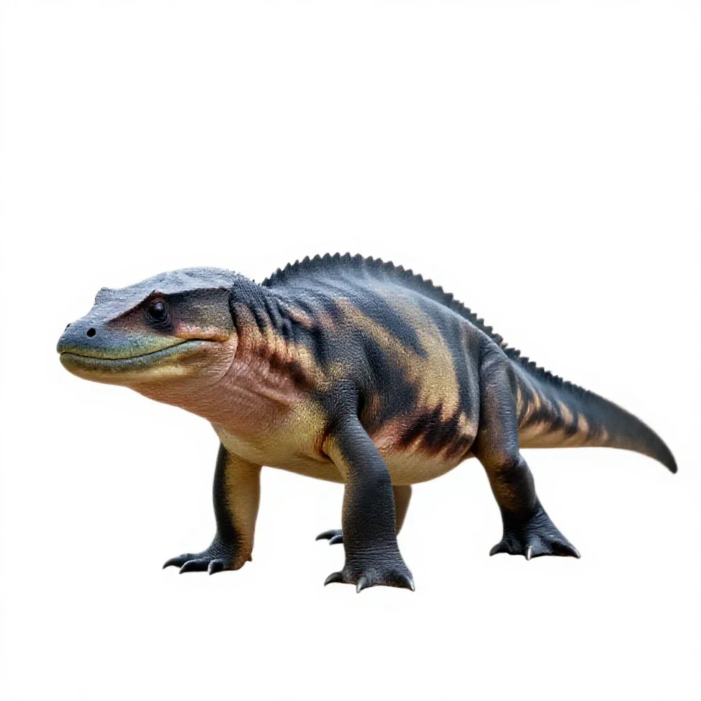 Plesiosaur isolated on a white background