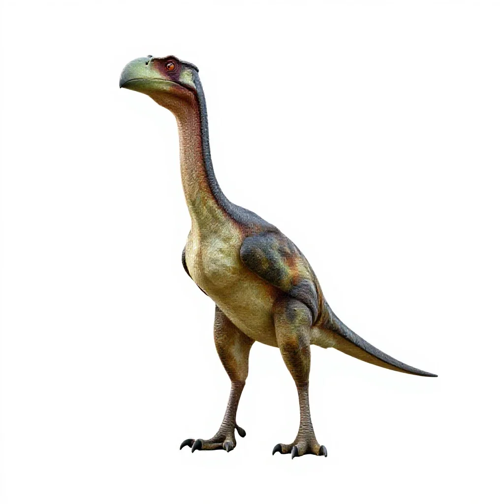 Quetzalcoatlus standing isolated on a white background