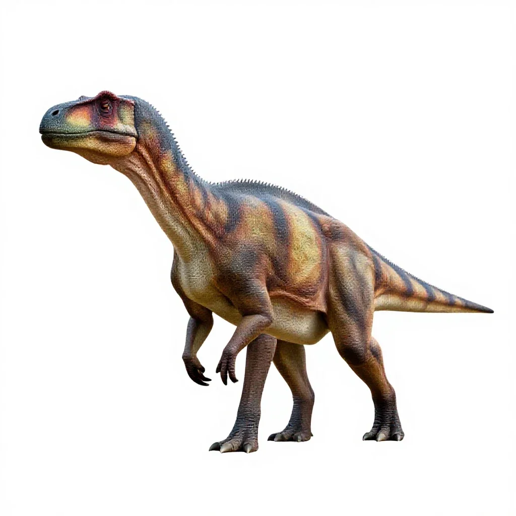 Therizinosaurus isolated on a white background