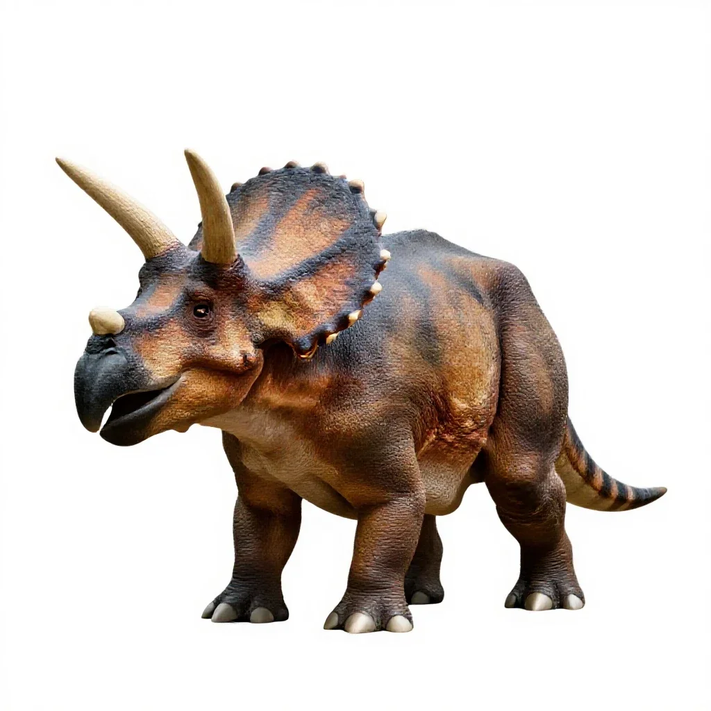 Triceratops isolated on a white background