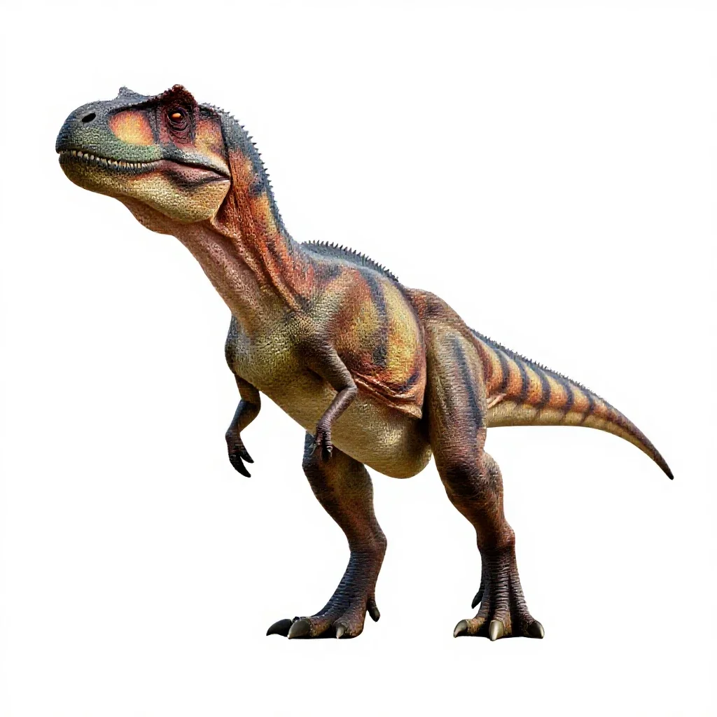 Allosaurus isolated on a white background