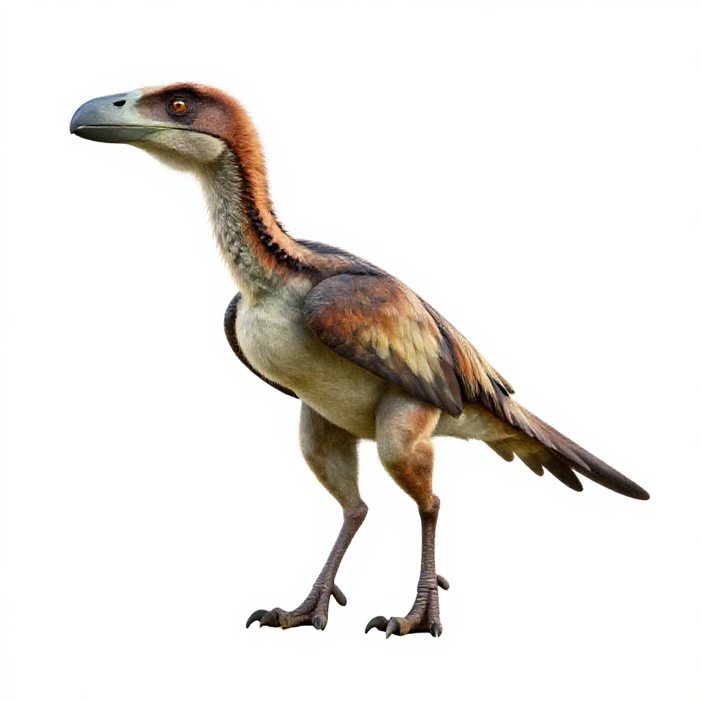 Archaeopteryx isolated on a white background