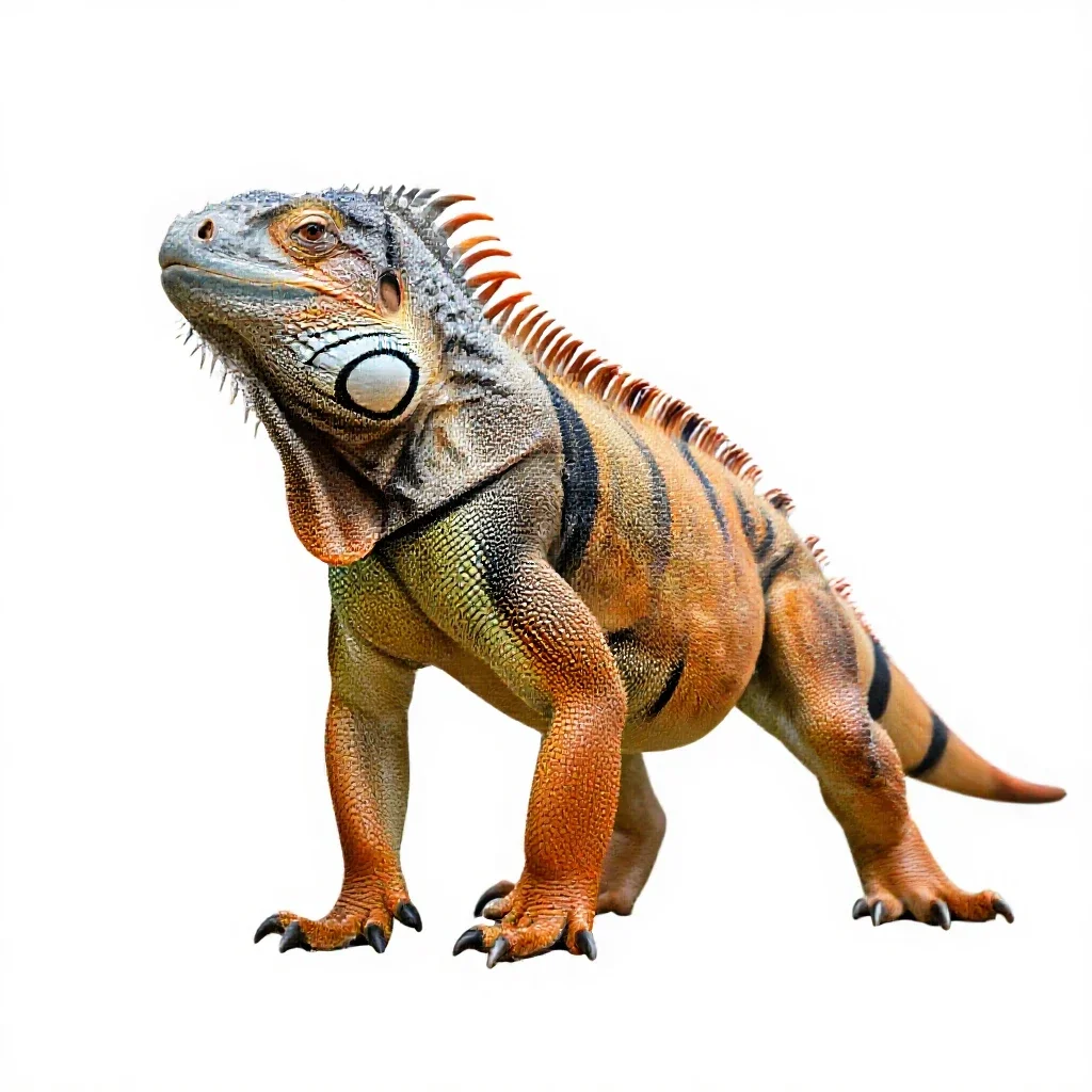 Iguanodon isolated on a white background